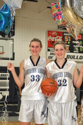 mike feifel/times news Northern Lehigh basketball players Aimee Oertner (left) Sonya Josephson topped the 1,000-point mark within eight days of each other.