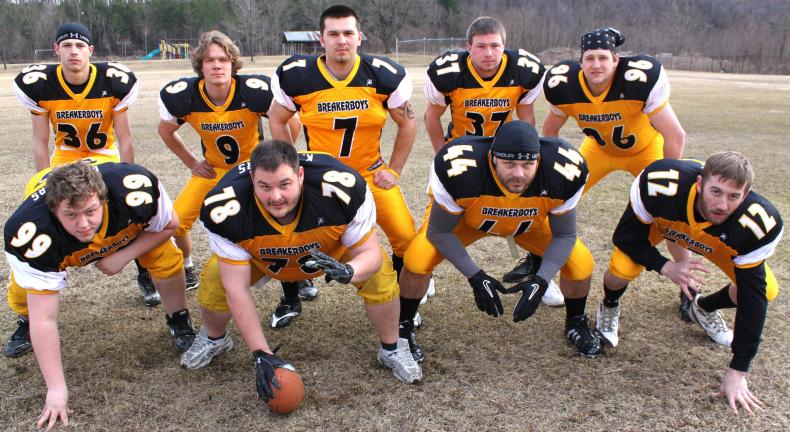 ANDY LEIBENGUTH/Special to the TIMES NEWS Panther Valley Breaker Boys pictured from back left are Jared Beers, Adam Coleman, Nate Shook, Dave Boyle and Kris Nalesnik. Pictured from front left are Nick Hartzell, Kevin Sanders, Dean Founds and owner…