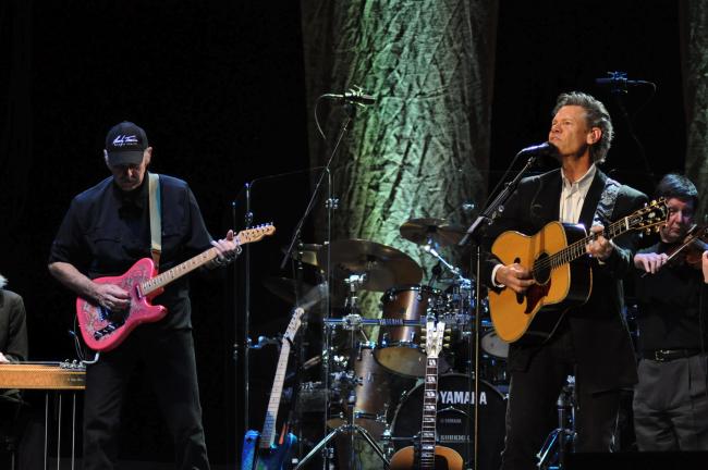 @$:Ron Gower/TIMES NEWS Country singer Randy Travis performs at Penn's Peak in Jim Thorpe, singing most of his hits as well as a couple of songs from a new 25th anniversary album scheduled for release in June.