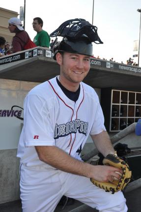 mike feifel/times news Derick Reis prepares to head to the Iron Pigs bullpen during a recent game.