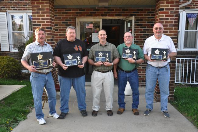 AMY MILLER/TIMES NEWS Top PV Dart League teams The top teams in the Panther Valley Dart League this season were represented during the annual darts banquet, held at American Legion Post 316 in Summit Hill. Representatives are, from left, Rick McHugh…