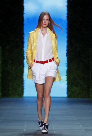 FILE- This Sunday, Sept. 12, 2010 file photo shows the Tommy Hilfiger spring 2011 collection modeled during Fashion Week in New York. Shorts were a trend in spring-summer collections and in the resort collections being previewed this month. (AP…