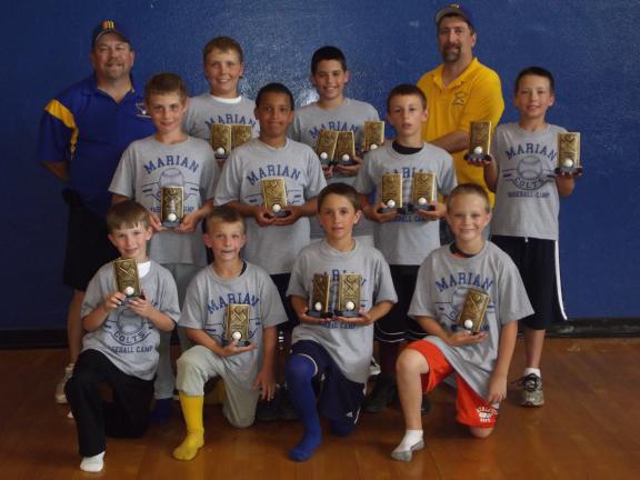 Marian Baseball Camp awards