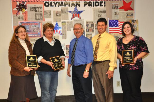 SPECIAL TO THE TIMES NEWS Members of Safe Kids Carbon County with this year's appreciation award recipients. From left, are Mindy Graver, Safe Kids chairwoman and recipient of the "It's Not A Problem" award; Jean Solarczyk, president of the…
