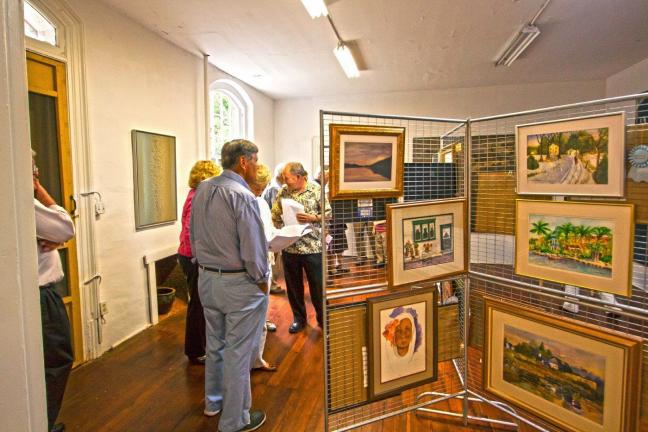 SPECIAL TO THE TIMES NEWS Above and below, the Carbon County Art League hosted its 31st annual Art Show at the Anita Shapolsky Art Foundation in Jim Thorpe over the weekend.
