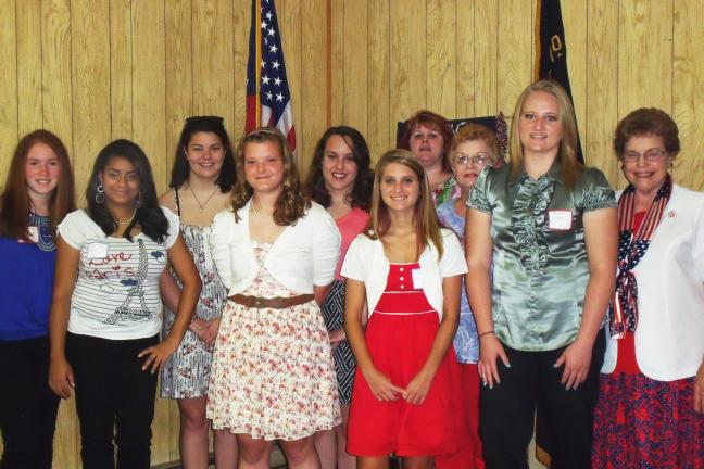 SPECIAL TO THE TIMES NEWS Local Keystone Girls State (KGS) delegates and past delegates attended the Keystone Girls State Tea. They are, front from left, Alyssa Dachowicz, Bianca Santiago, Jamie Harron, Brianna Handwerk, and Elizabeth Reichard; and…