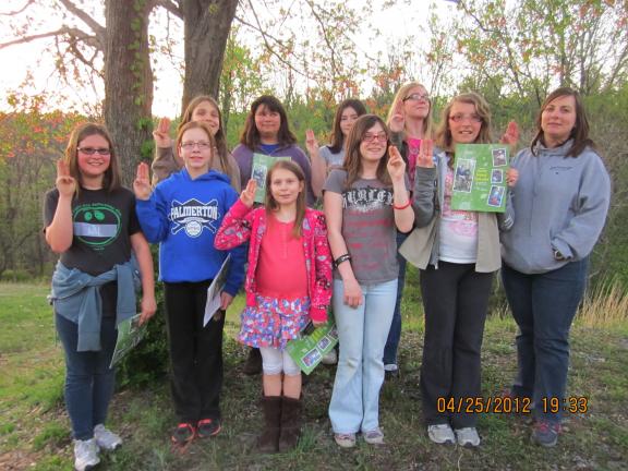 SPECIAL TO THE TIMES NEWS Palmerton Cadette Girls Scout Troop 3112 was recently recognized as Junior Forest Stewards for completing the Junior Forest Stewardship program. From left are, front row, Beth Thomas, Emma Kimmel, Shannon Cranmer, Kristina…