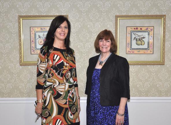 AMY MILLER/TIMES NEWS Lisa Marie Halecky, marketing/admissions director at Heritage Hill Senior Community in Weatherly, left, welcomes Dr. Verna Benner Carson, a nationally recognized leader in the care of Alzheimer's patients, to Heritage Hill. Dr…