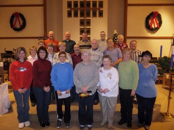 STACEY SOLT/SPECIAL TO THE TIMES NEWS Members of Ben Salem U.C.C. senior choir in Lehighton prepare for the performance of their annual Christmas cantata, "Thou Shall Call Him ... Jesus" on Sunday, Dec. 16. The choir has been offering a Christmas…