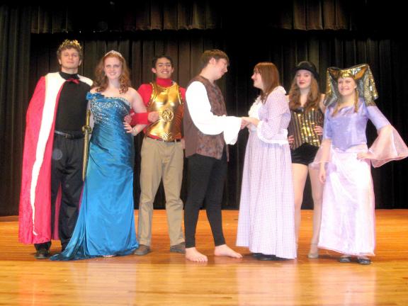 KATHY KUNKEL/TIMES NEWS The Tamaqua Area High School Drama Club will present the musical "Pippin" this Friday and Saturday at the Tamaqua Auditorium. The cast of characters includes: King Charles (Tyler Butkus); Fastrada (Molly Betz); Lewis (Jacob…