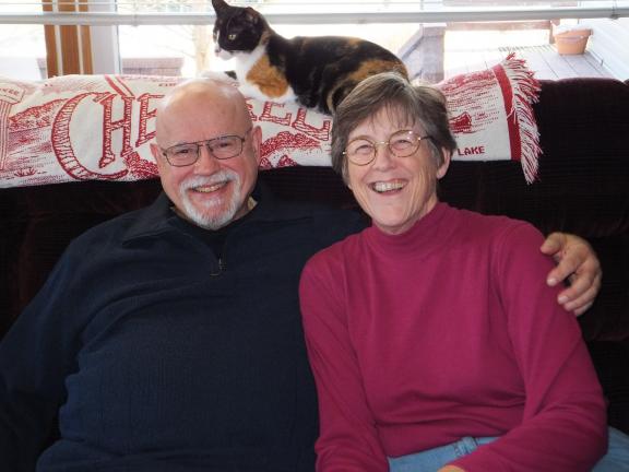 STACEY SOLT/TIMES NEWS Ralph Herbst, left, and EddieJo Bunker, met online and plan to be married sometime this year.