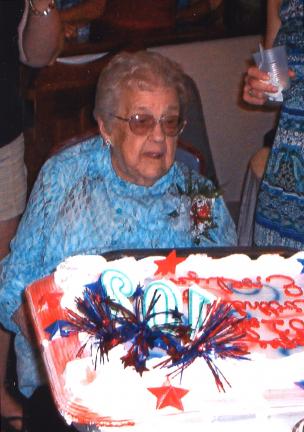 SPECIAL TO THE TIMES NEWS Evelyn Catherine Green Anthony celebrated her 102nd birthday on July 4.