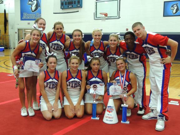 The Jim Thorpe Varsity Cheerleaders attended a National Cheerleaders Association Camp at Elizabethtown College. They won the Champion Chant Award, Game Day Top Team Trophy, and the Spirit Megaphone. Three members were selected to the All-American…