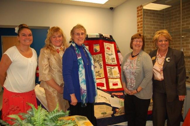 Gail Maholick/TIMES NEWS Organizers of the Tamaqua and Business and Professional Women along with Lehigh Carbon Community College, Tamaqua Campus, "Ladies Night Out," were, from left, Lacey Gonzalez-Horan; Larissa Verta, LCCC associate academic dean…
