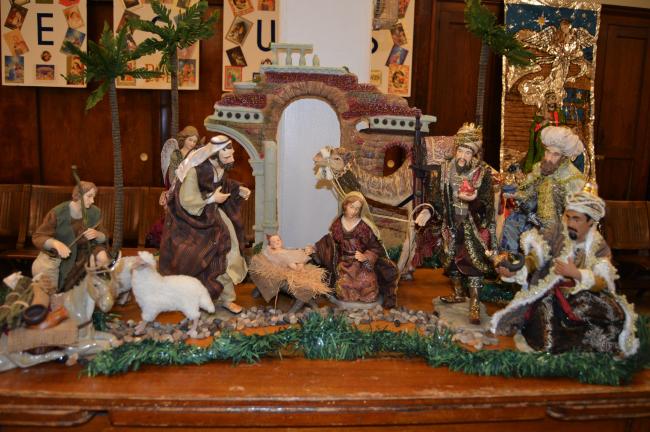 KAREN CIMMS/TIMES NEWS This nativity, owned by Mitzi McElhenney of Walnutport, is on display at the Lutheran Church of St. John in Jim Thorpe during the sixth annual