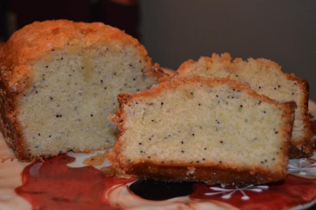 KAREN CIMMS/TIMES NEWS Poppy Seed Tea Bread has a nutty almond flavor and is topped with an orange sugar glaze.
