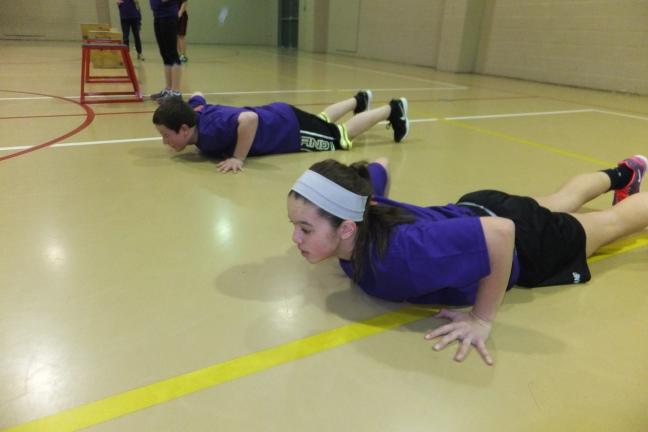 Youth answer burpee challenge