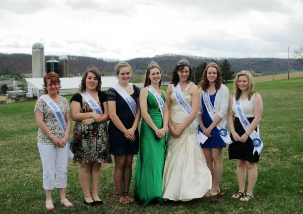 SPECIAL TO THE TIMES NEWS Newly crowned Schuylkill County Dairy Princess Hannah Miller with her court. From left, Kristen Schrader, Grace Daubert, Jill Heffner, 2013-2014 Schuylkill County Dairy Princess Madeline Daubert, Miller, Sarah Palerino and…