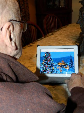 JUDY DOLGOS-KRAMER/SPECIAL TO THE TIMES NEWS An iPad or a tablet is a great gift idea for a senior citizen. With the ability to increase the size of the print, vision-impaired seniors can still read emails from family or friends or online articles…