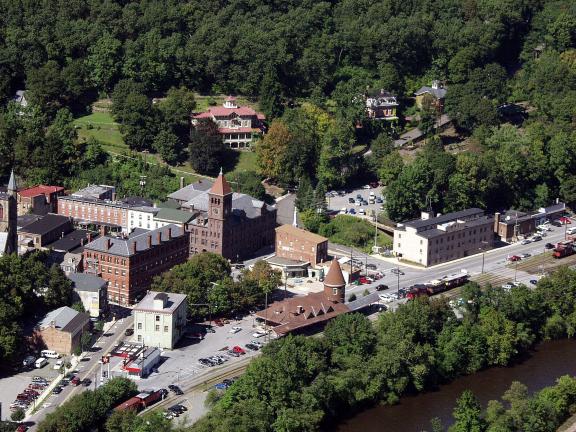 TIMES NEWS FILE PHOTO A view of Jim Thorpe taken from Flagstaff. The town, which has been designated one of the best places to live and play, most beautiful, friendliest and best romantic getaways, is celebrating National Tourism Week, beginning Saturday.