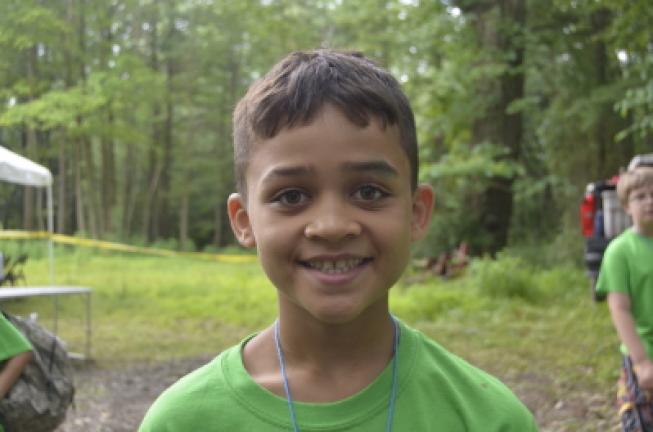Will Coaxum, 9, of New Tripoli: "I like to build birdhouses outdoors."