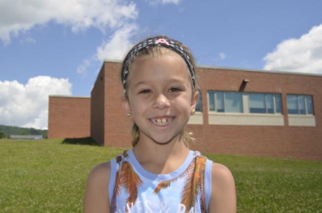 Aliya Fischer, 8, of Slatington: "I'm going to the beach for a week."