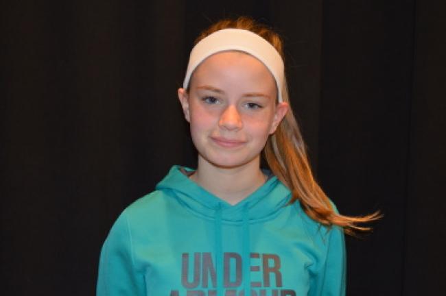 Caitlyn Kratzer, seventh grade"Honor those serving in the war and who served in the past. Also those who have died in the wars."