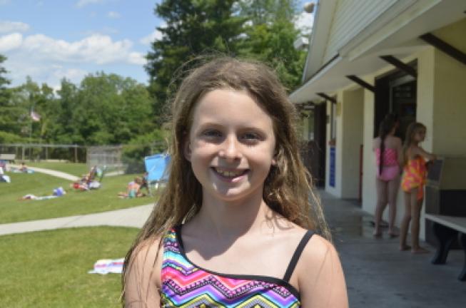 Ally Herrmann, 8, of Palmerton: "I don't like cleaning up messes."