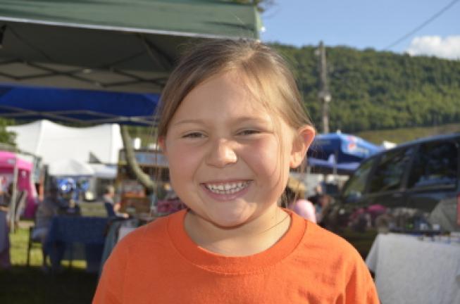 Julia Maupin, 6, Palmerton: "I want to go on the spinning puppies!"