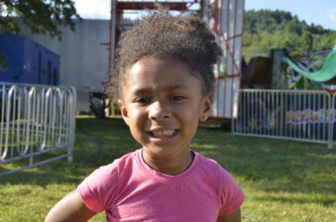 Camille Delisle, 3, Palmerton: "I want to go on the rides."