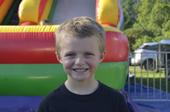 Chase Reabold, 7, Hamburg: "I wanted to go in the knockerballs but they wouldn't let me! I'm too small."