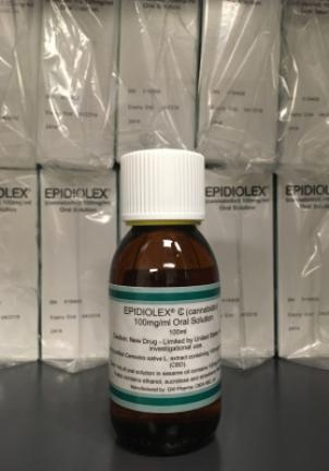 This photo shows GW Pharmaceuticals' Epidiolex, a medicine made from marijuana, but without TCH, in New York. According to a study published Wednesday by the New England Journal of Medicine the medicine cut seizures in kids with a severe form of…
