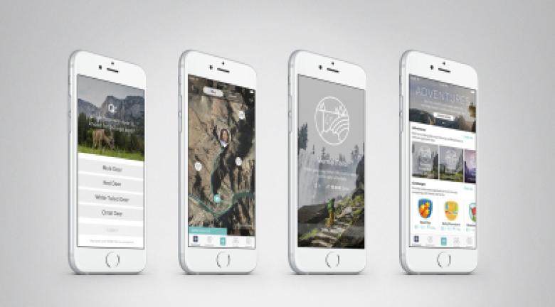 Fitbit shows examples, displayed on smartphones, of a new motivational feature called Adventures, which will be available to all Fitbit users through a free app update. Copyright - Fitbit