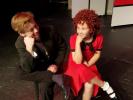 Bubbly McClosky and Gracie Nagle rehearse for "Annie Jr." at the Shawnee Playhouse. CONTRIBUTED PHOTO
