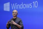 In this photo from last January, Microsoft CEO Satya Nadella speaks at an event demonstrating the new features of Windows 10 at the company's headquarters in Redmond, Washington. AP FILE PHOTO