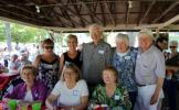 Members of the 1970s advertising department of Hess's of Allentown are shown at the 2015 Hess's Hamilton Mall Reunion. Front, from left: Sharon Remaley, Linda Holowathy, Gwen Jones. Rear: Pat Woginrich, Debbie Hansut, Ed Klova, Susan Weller Bickta…