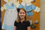 Ava Alabovitz, second grade, Panther Valley - "First, you would get a turkey. Then defrost it. Then you would put it in the oven as long as it says. But before that, you would stuff it with filling. When it's done, let it cool off, and there's your…