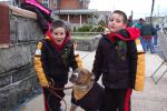 CHRIS PARKER/TIMES NEWS Twins Ty, left, and Logan Graver, with a dressed-up Duke, are eager for Lehighton's 39th Annual Halloween Parade to start. The 5-year-old boys, sons of Scott and Missy Graver of Parryville, attended the parade on Saturday…