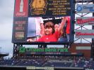Kaylee Gilbert, age 6, appeared on Phan-o-Vision at Citizens Bank Park while attending a June game against the Red Sox. Kaylee is the daughter of Jason and Leslie Gilbert of Coaldale.