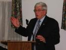 ANDREW LEIBENGUTH/SPECIAL TO THE TIMES NEWS Floyd Zimmerman, Tamaqua Salvation Army board member and bequest and endowment committee chairman, talks about the benefits of charitable giving during a Tamaqua Salvation Army bequest and endowment dinner…