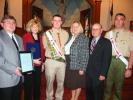 CAROL ZICKLER/SPECIAL TO THE TIMES NEWS The prestigious rank of Eagle Scout Award was bestowed upon Thomas E. Kuba during an impressive ceremony held at First Congregational Church in Coaldale. From the left are Nesquehoning Mayor Tony Walck,…