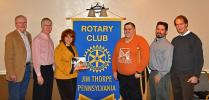 SPECIAL TO THE TIMES NEWS Local photographers who submitted images to the Jim Thorpe Rotary Club's 2010 souvenir calendar and attended the club's weekly meeting last Tuesday are, from left to right: Jerry Hoare, owner of The Gandy Dancer; Bill…