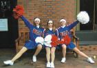 Special to the TIMES NEWS Palmerton Area Junior High School cheerleaders Jess Debski, Arissa Snyder and Alyssa Reis marched in last week's Philadelphia Thanksgiving Day Parade.