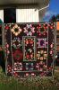 This quilt was pieced and then machine quilted. It was a gift from Mae to her grandson James and his wife Melissa when they were married.