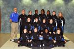 Mike Feifel//TIMES NEWS Pleasant Valley girls basketball team members are: First Row - Ardeu Cisluycis, Michelle Mowrey, Christina McGill and Kasey Meckes. Second Row - Rachel Sisco, Amber Cheiffo, Abby Wiesmeth and Jennifer Fitzgerald. Third Row -…