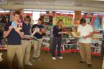 JOE PLASKO/TIMES NEWS Tamaqua students (from left) John Perla, Nick Minehan, Geoff Sincavage, Brooke Gursky and Drew Bonner check out some of the books available at the Scholastic Book Fair and Family day.