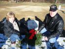 CAROL ZICKLER/SPECIAL TO THE TIMES NEWS Kathy and Brian Sommers place a wreath on the grave of Chester "Ace" Gieniec of Summit Hill at Indiantown Gap National Cemetery. Kathy serves as VFW auxiliary president and her husband serves as commander of…