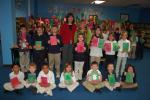 JOE PLASKO/TIMES NEWS Students in grades 1-3 at Rush Elementary School, Hometown, have made Christmas cards for the crew of the USS Ardent, stationed in the Persian Gulf. Some of the students who participated include, front row from left, Nathaniel…