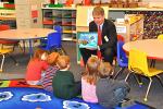 VICTOR IZZO/SPECIAL TO THE TIMES NEWS During his visit with the PreKCounts class of the Jim Thorpe Area School District at the L.B. Morris Elementary School on Monday afternoon, Senator David Argall read the story "Who Will Guide My Sleigh Tonight?"…
