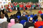 VICTOR IZZO/SPECIAL TO THE TIMES NEWS The students of the First Grade classes of the L.B. Morris Campus of the Jim Thorpe Area School District took hundreds of gathered relatives and friends on a trip "Around the World at Christmas Time" on Friday…